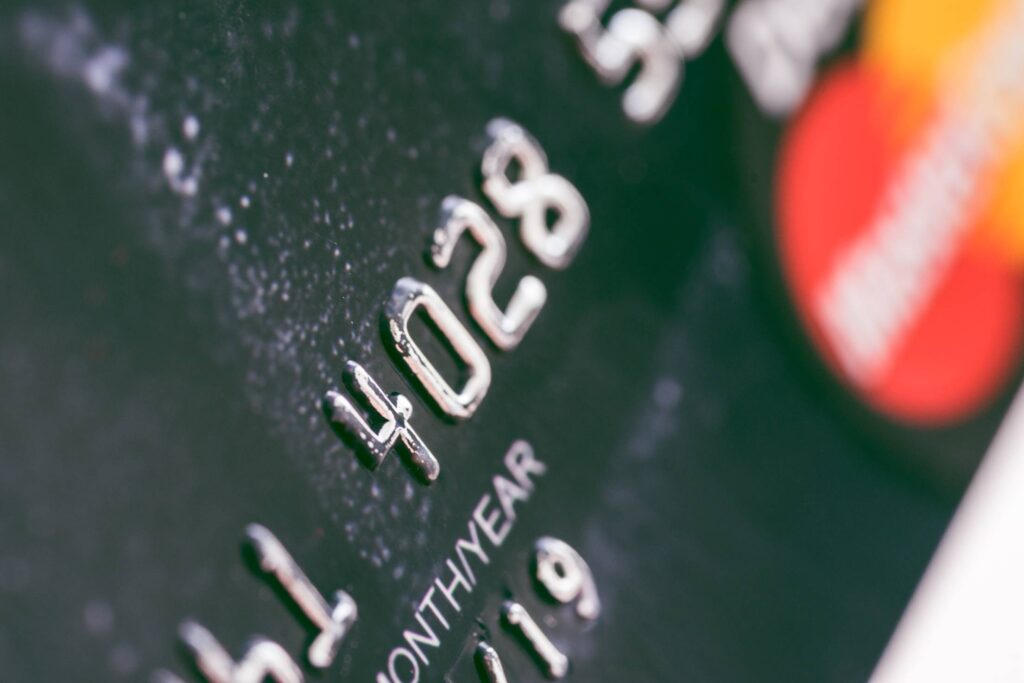 Debit Card Bank Numbers Close Up Free Photo