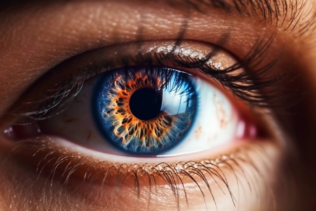 Deep Woman Colorful Eye Ultra Macro Close-Up Stock Free