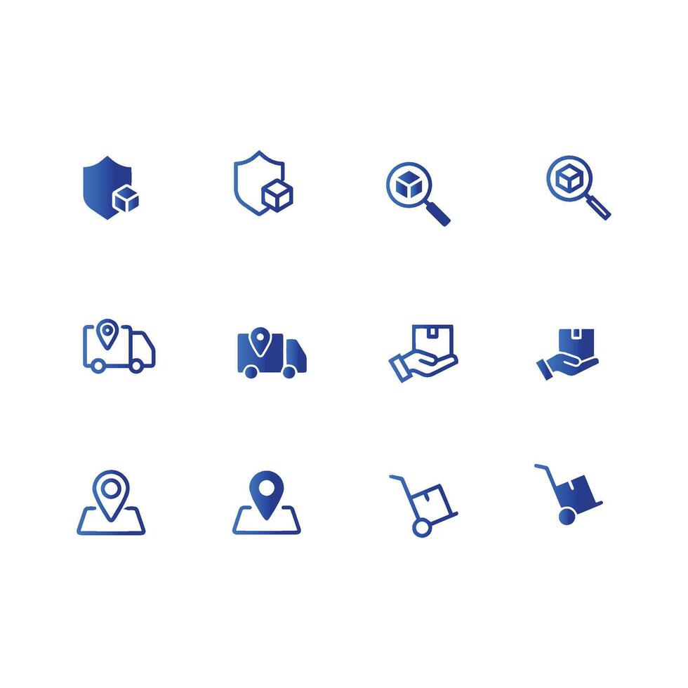 delivery icon set , shipping icon Stock Free