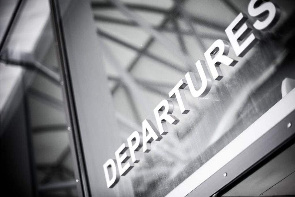 Departures Airport Sign Free Photo