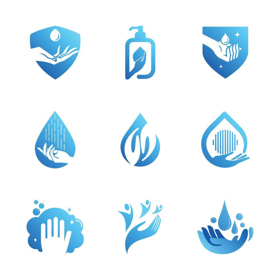Dermatologically tested vector label with water drop, leaf and hand logo. Dermatology test and dermatologist clinically proven icon for allergy free and healthy safe product package tag Stock Free