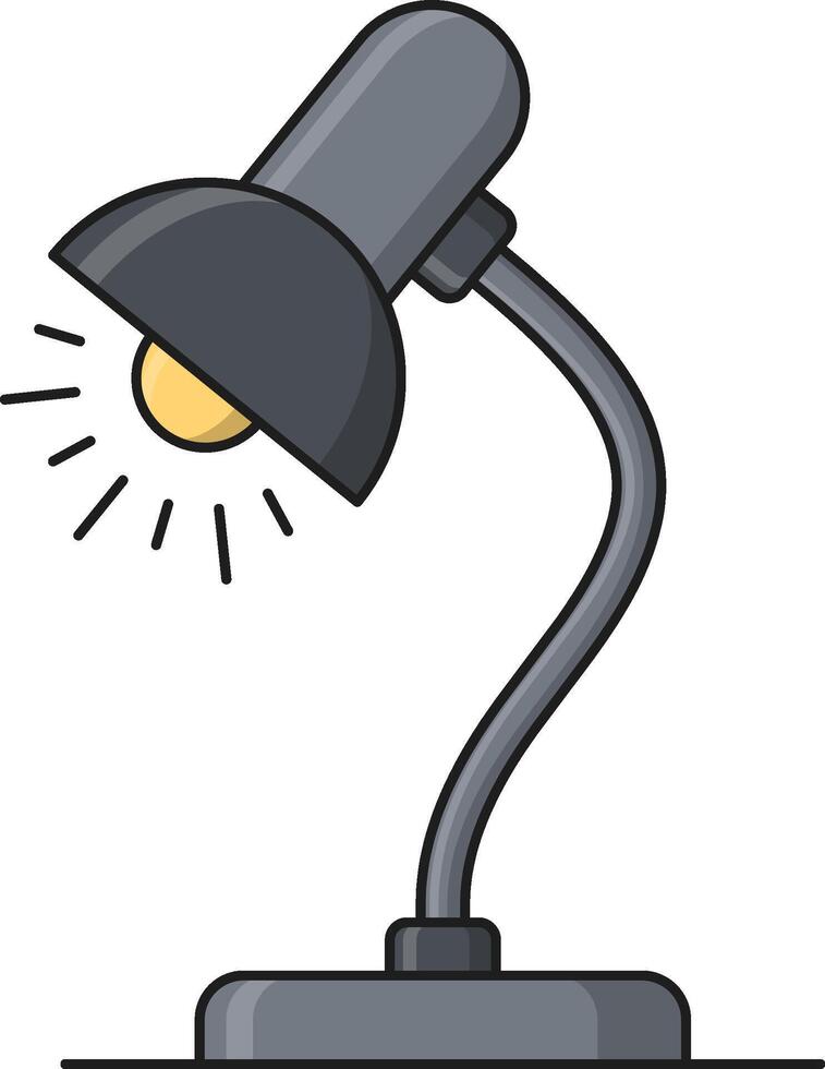 Desk lamp icon ilustration Stock Free