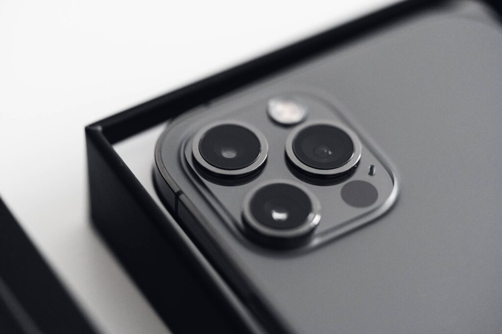 Detail of iPhone 12 Pro Cameras Free Photo