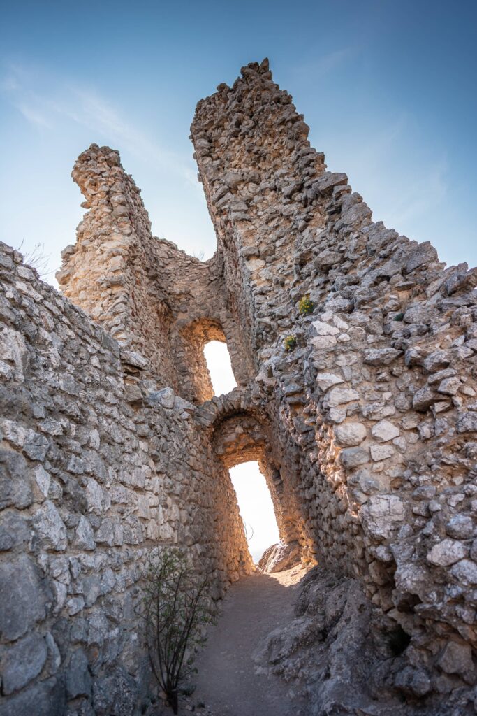 Detail of The Orphan’s Castle Ruins in Klentnice Free Photo