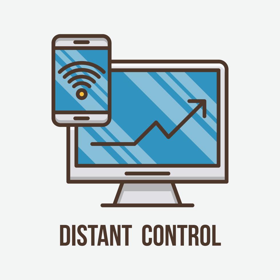 Distant control vector icon Stock Free