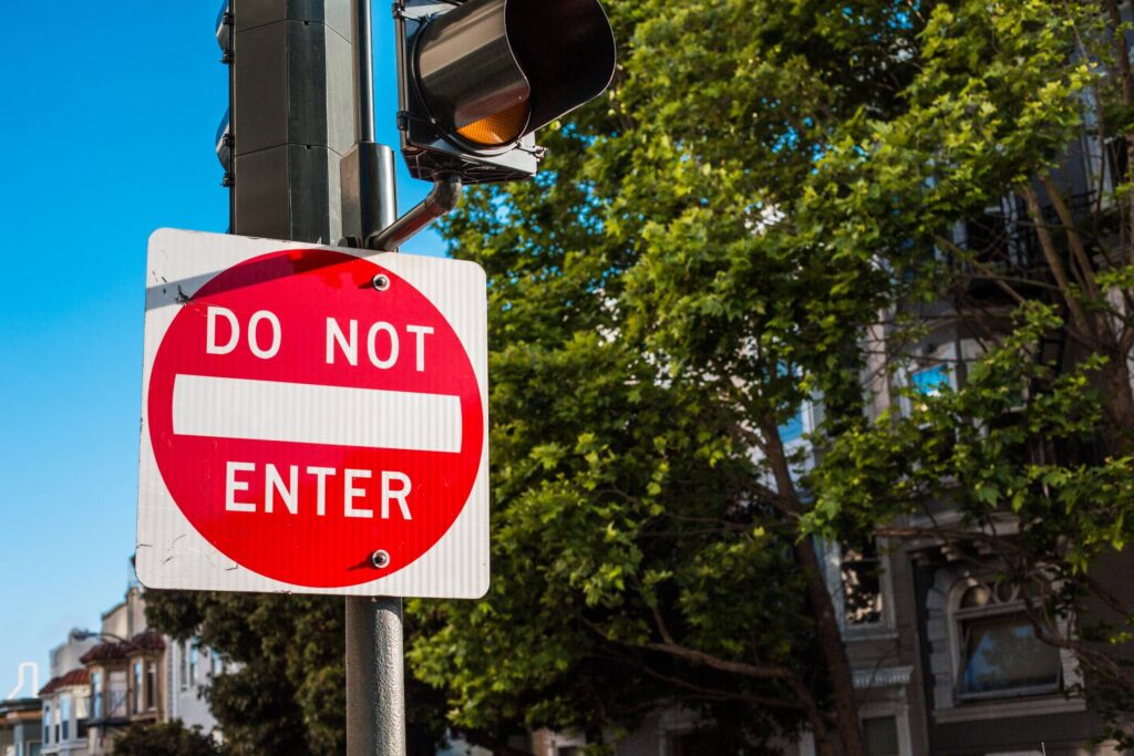 Do Not Enter Traffic Control Sign in San Francisco Free Photo