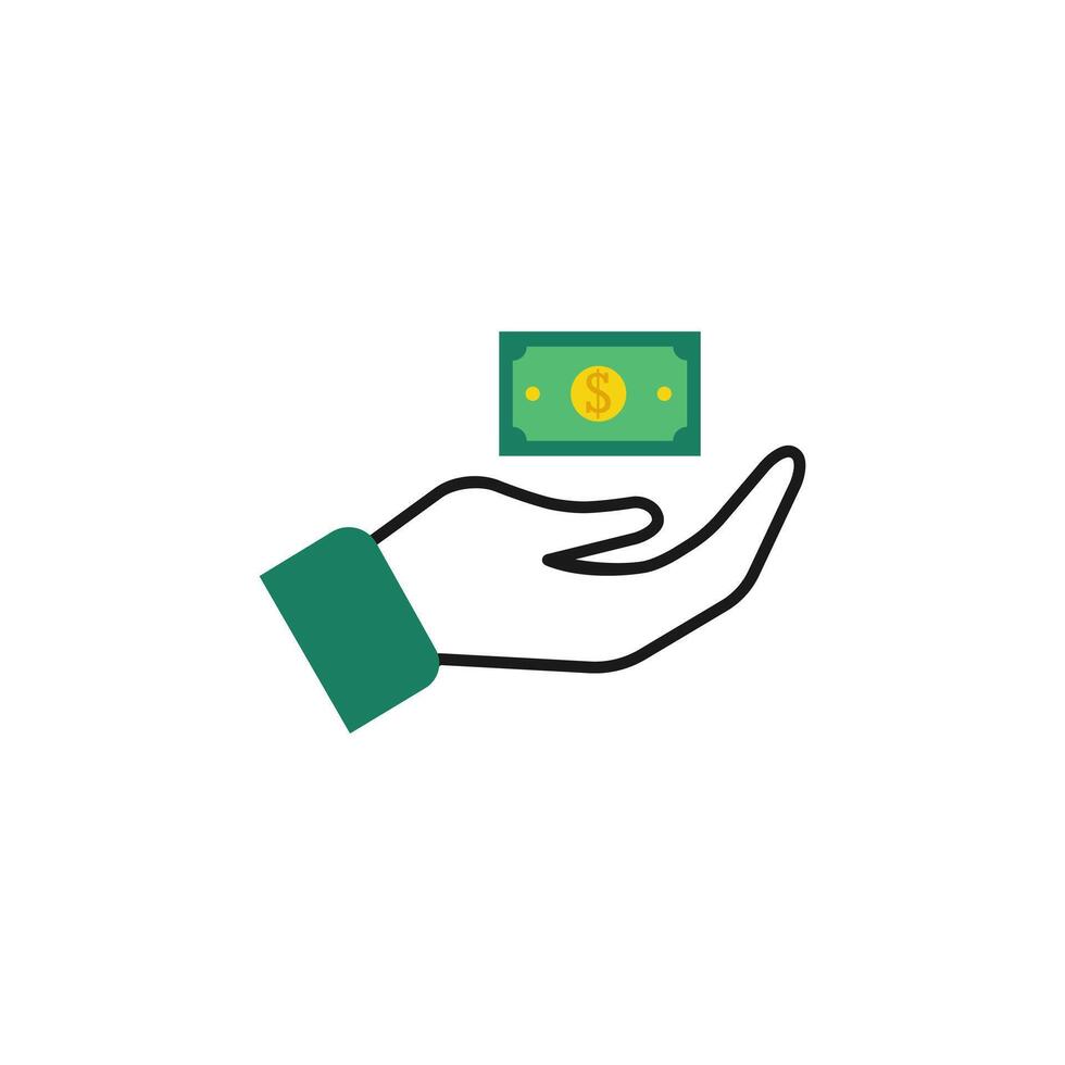 Dolar illustration icon cash back Stock Free