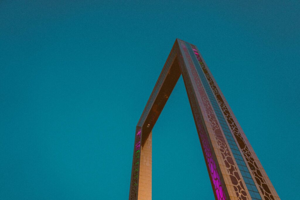 Dubai Frame in Early Evening Free Photo