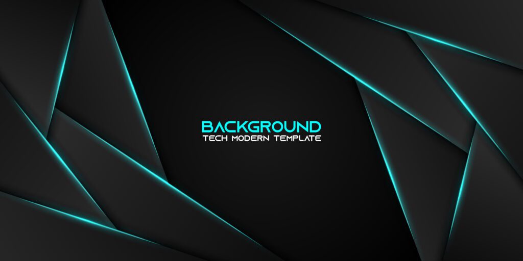 Dynamic Metallic Black and Blue Layered Background Free Vector