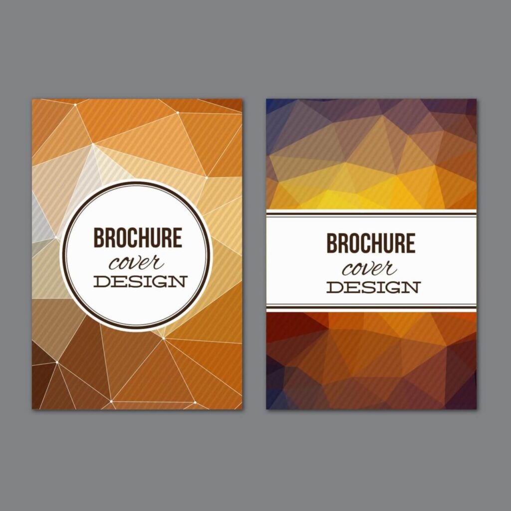 Set of modern cover brochures