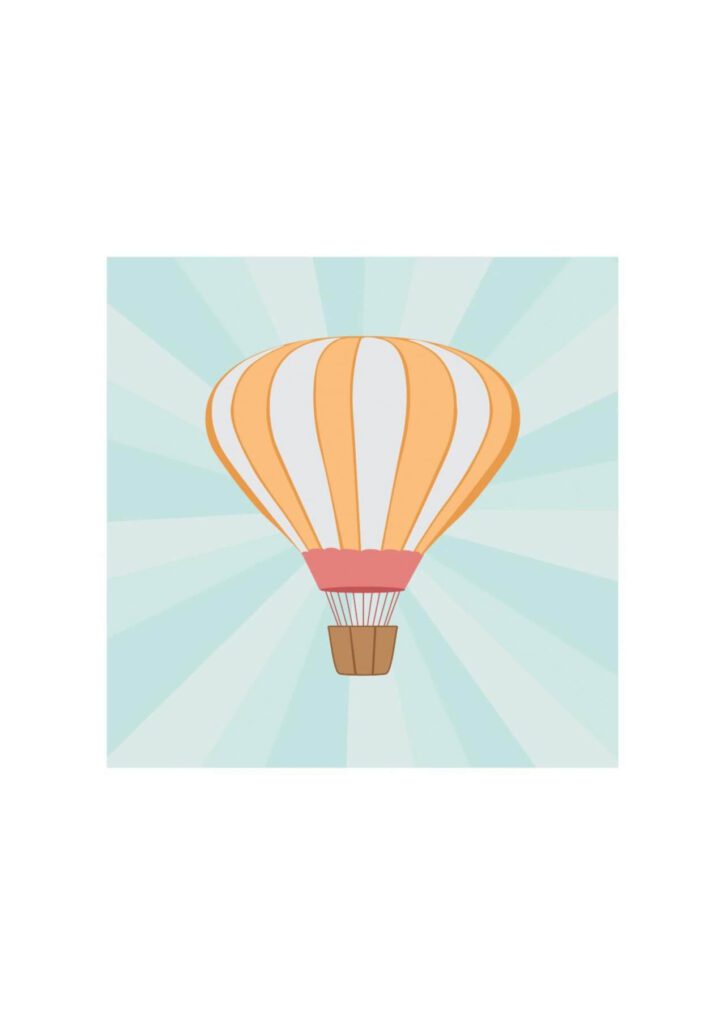 Vector illustration Air balloon