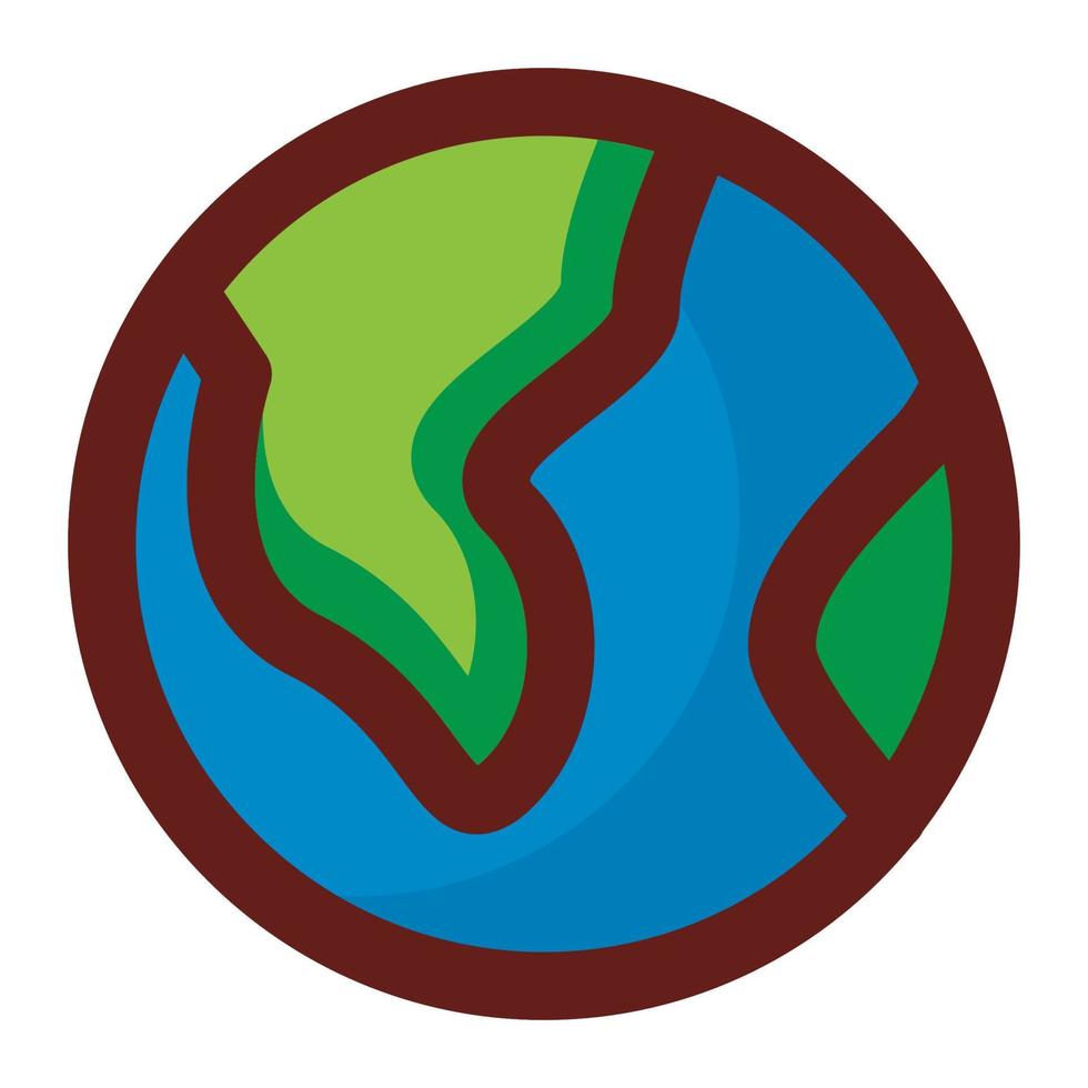 earth icon vector simple Stock Free