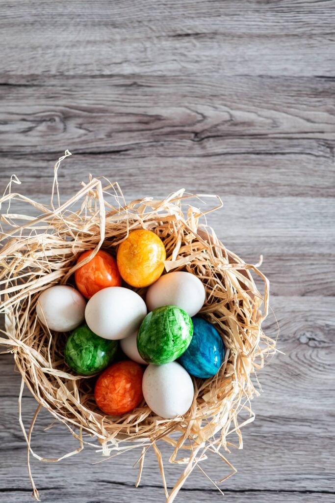 Easter Eggs Vertical Free Photo