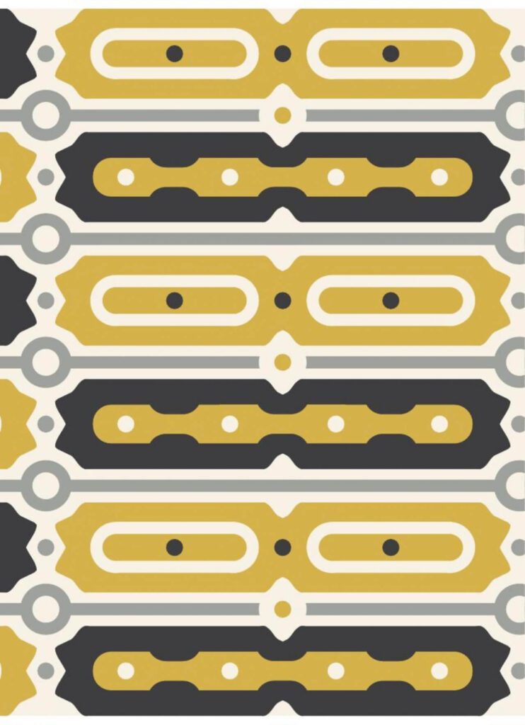 Gold and Black Bar Pattern