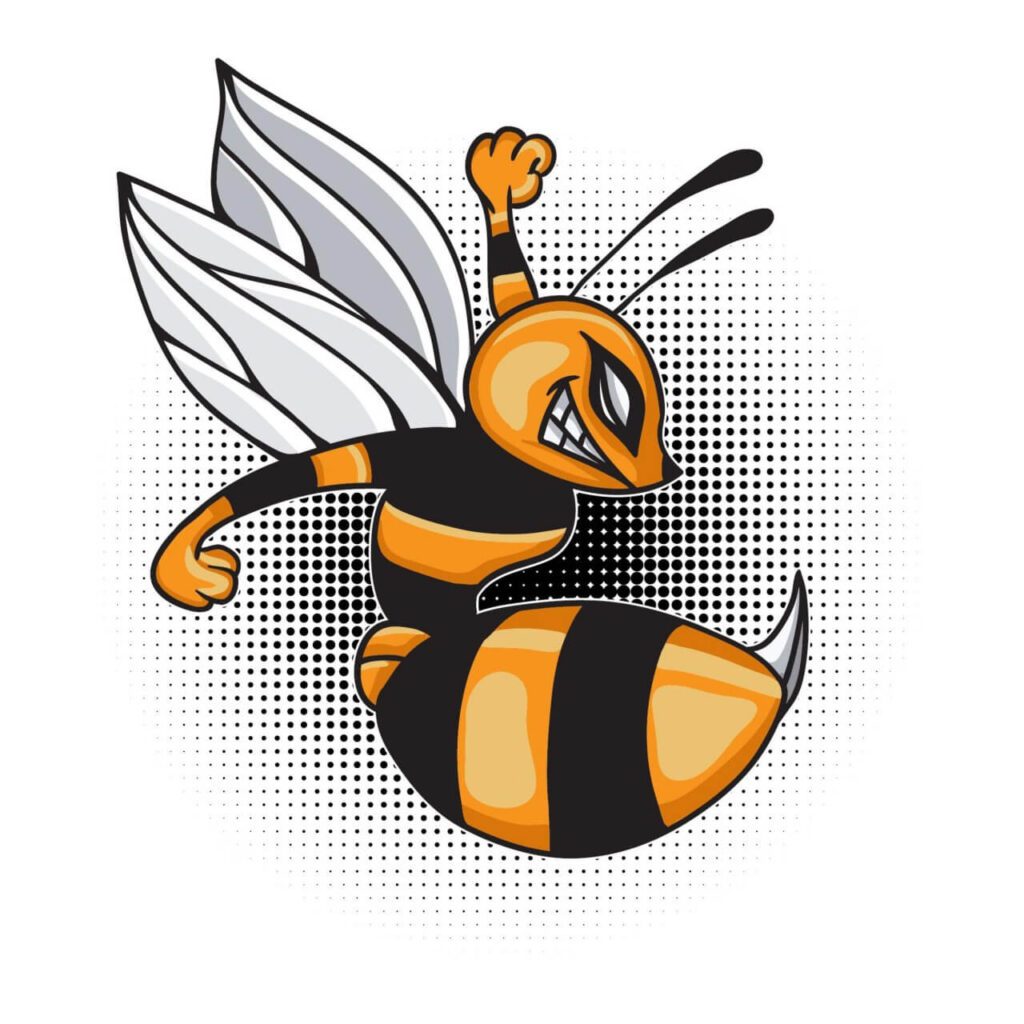 Cartoon vector bee