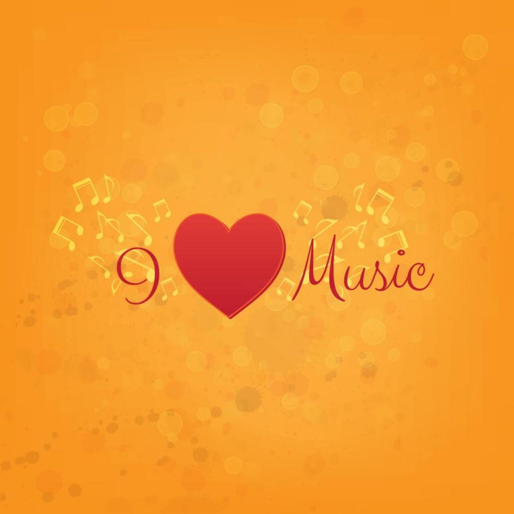 I Love Music Background