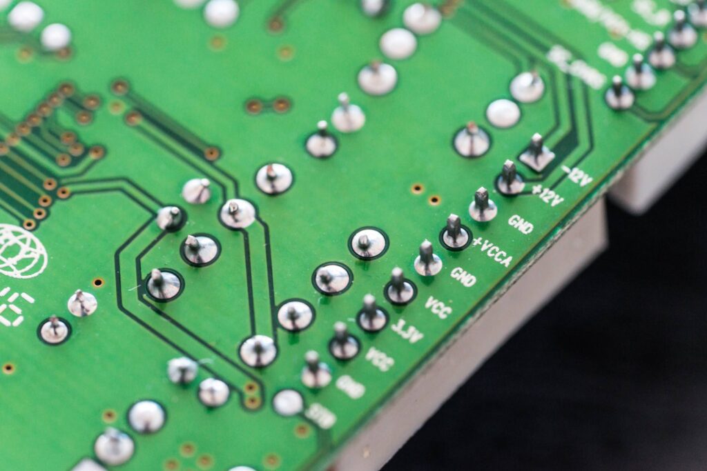 Electronic Circuit Board Close Up Free Photo