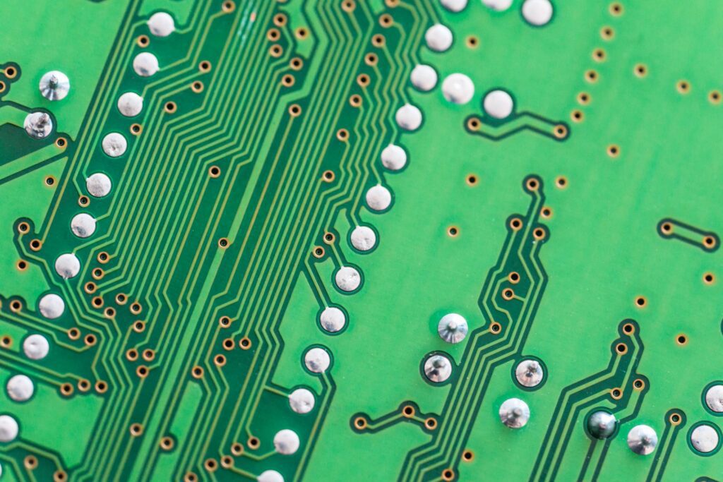 Electronic Circuit Board Close Up Background Free Photo