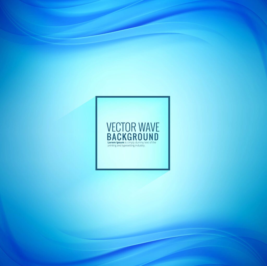 Elegant blue business wave stylish background Free Vector