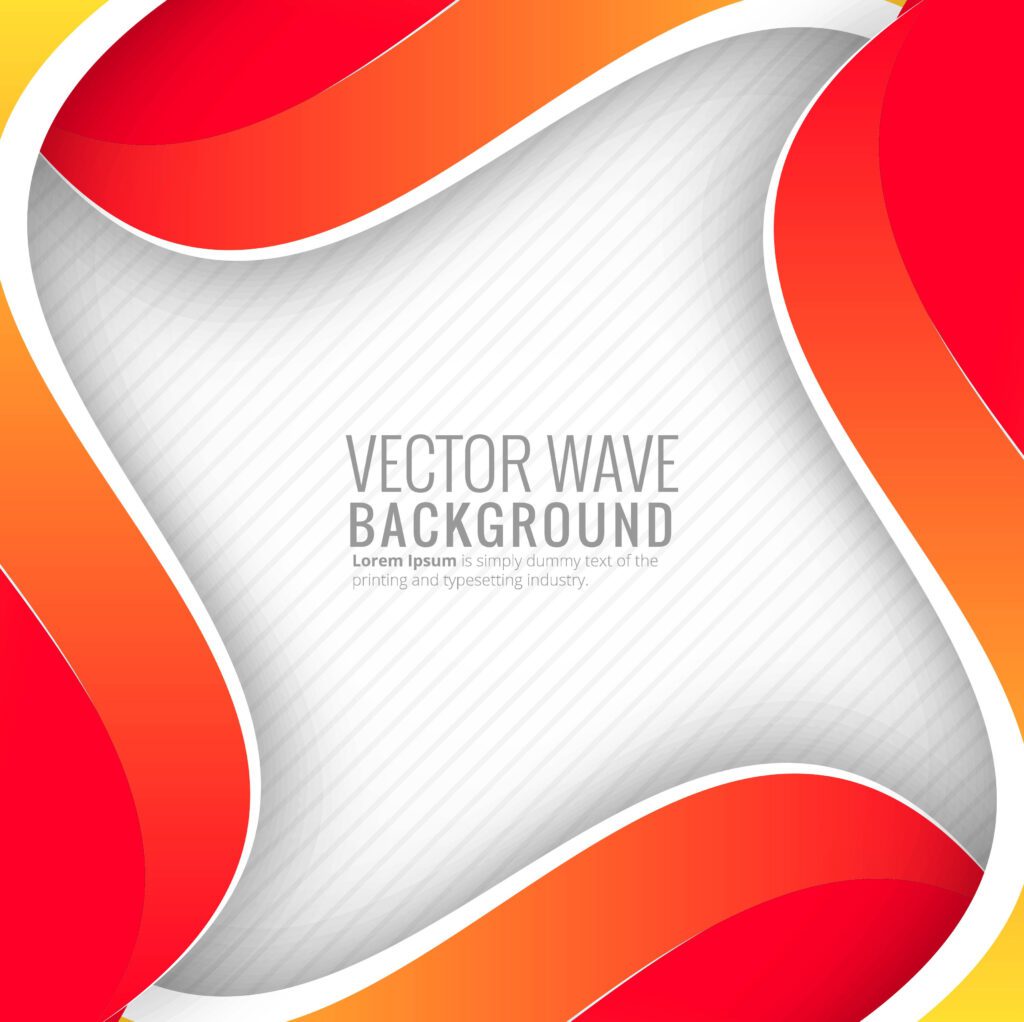 Elegant creative colorful wavy background Free Vector