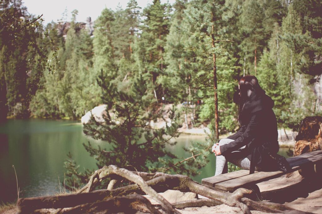 Enjoying View in Adrspach Mountains Free Photo