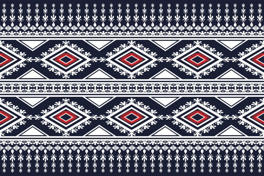 Ethnic geometric pattern, seamless design for background or wallpaper. Free Vector and Free SVG