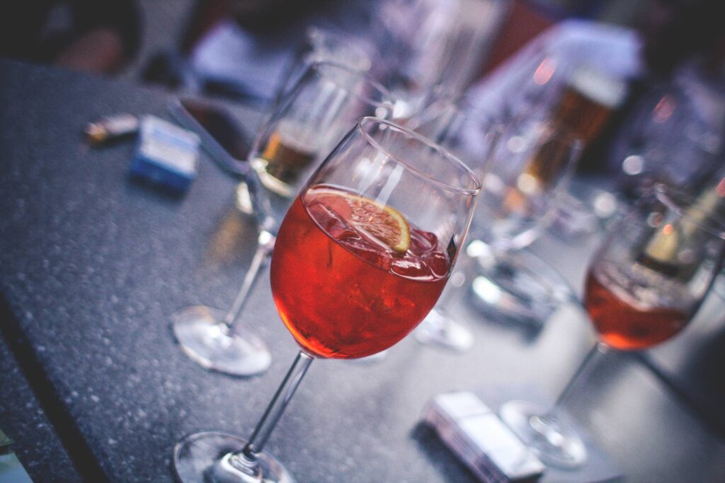 Evening Party With Aperol Spritz Free Photo