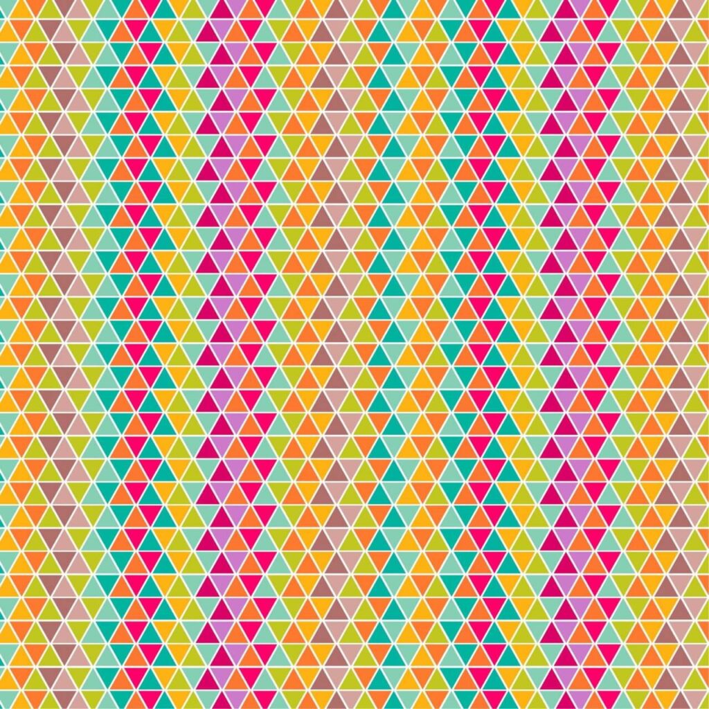 Colorful triangular pattern design