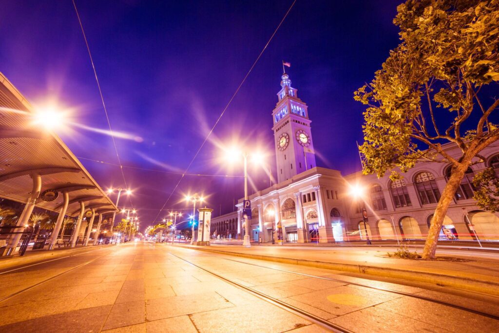 Famous Ferry Building on Port of San Francisco Free Photo