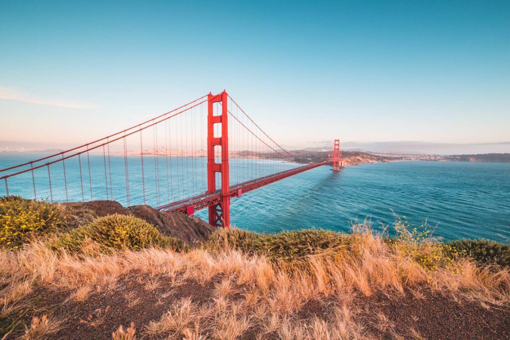 Famous Golden Gate Bridge from Battery Spencer Vista Point Free Photo