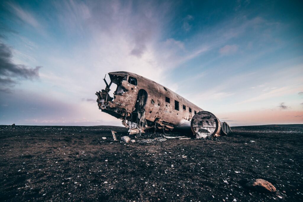 Famous Plane in Iceland Free Photo