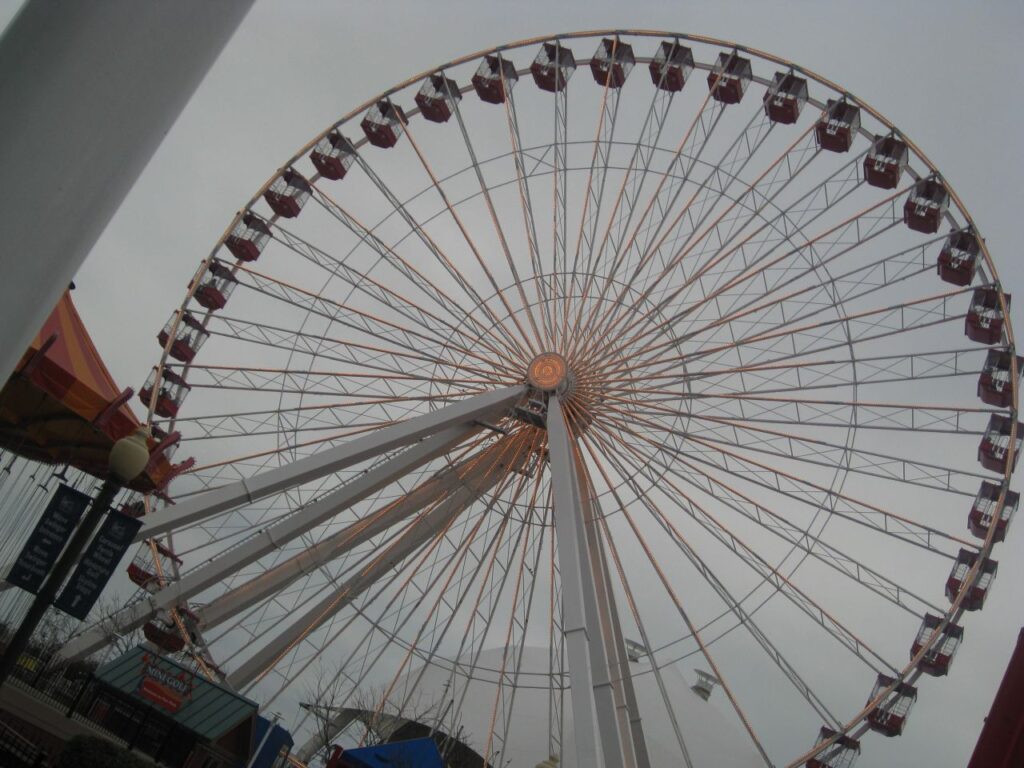 Ferris Wheel Navy Pier Stock Free