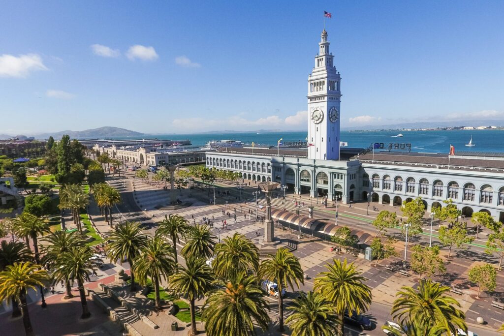 Ferry Building Port of San Francisco with Square Free Photo