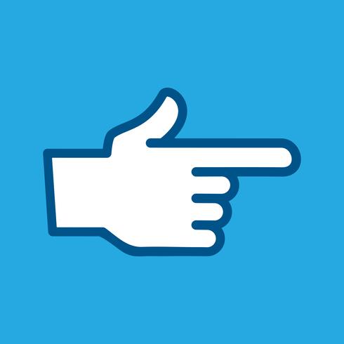 Finger Point Vector Icon Stock Free