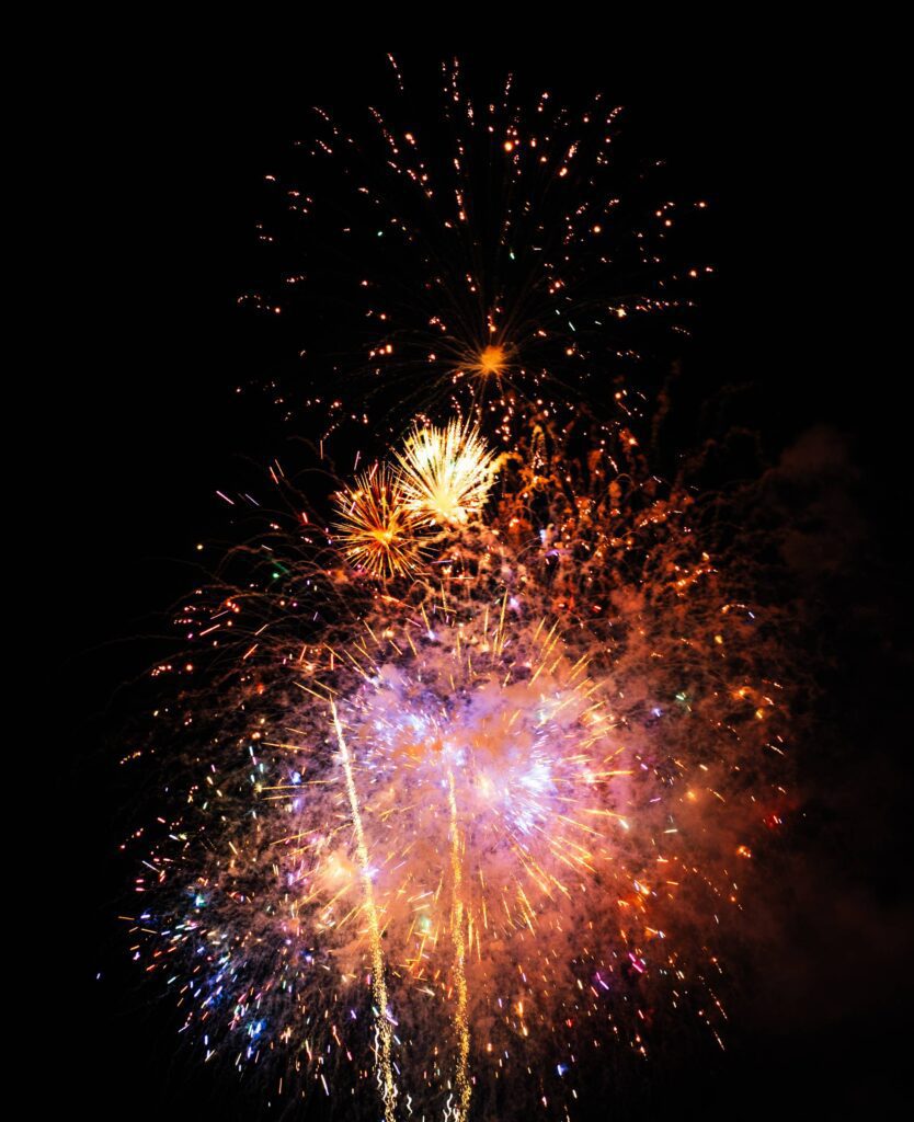 Fireworks Vertical Free Photo