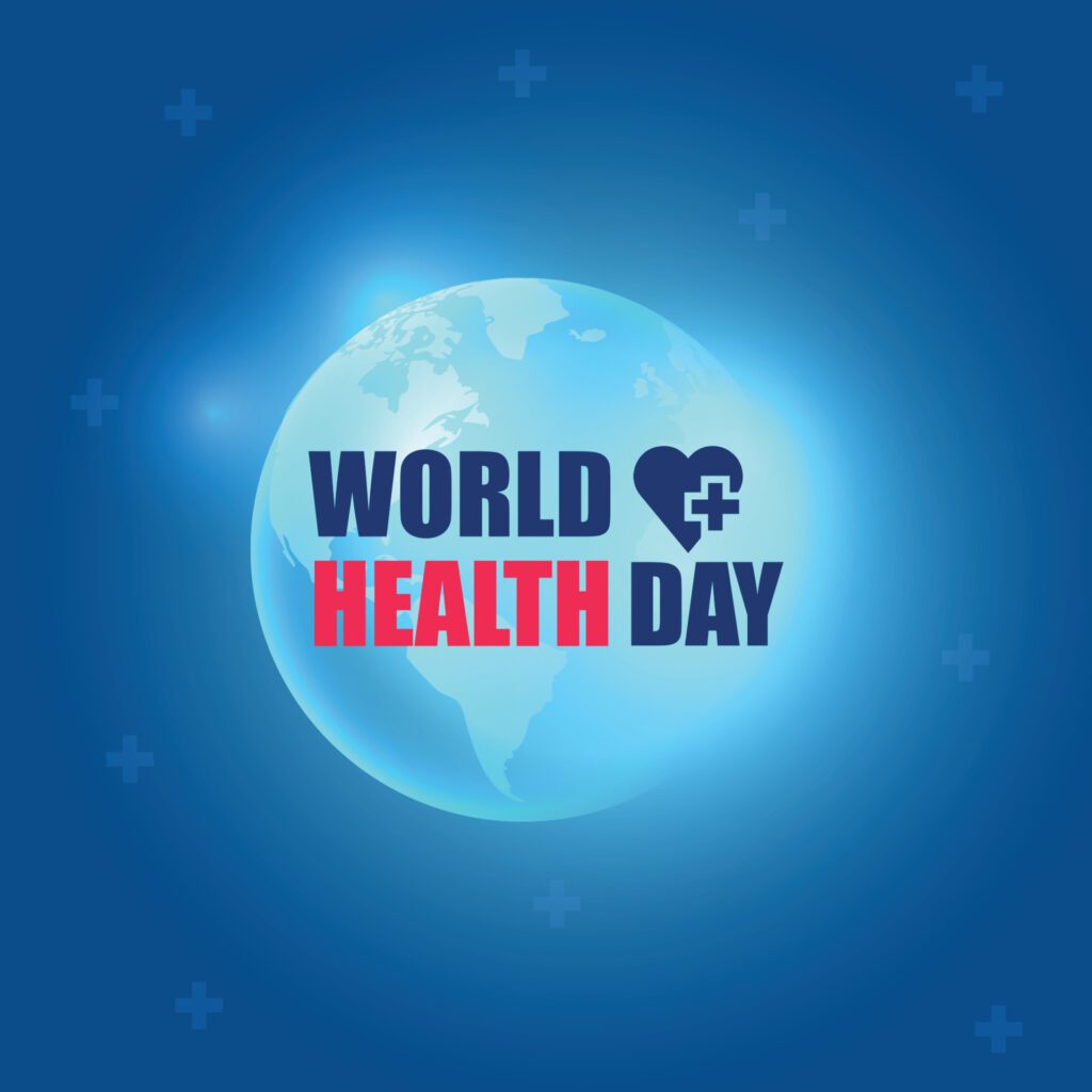 Flat world health day background Free Vector