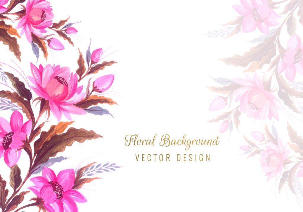 flower design background Free Vector