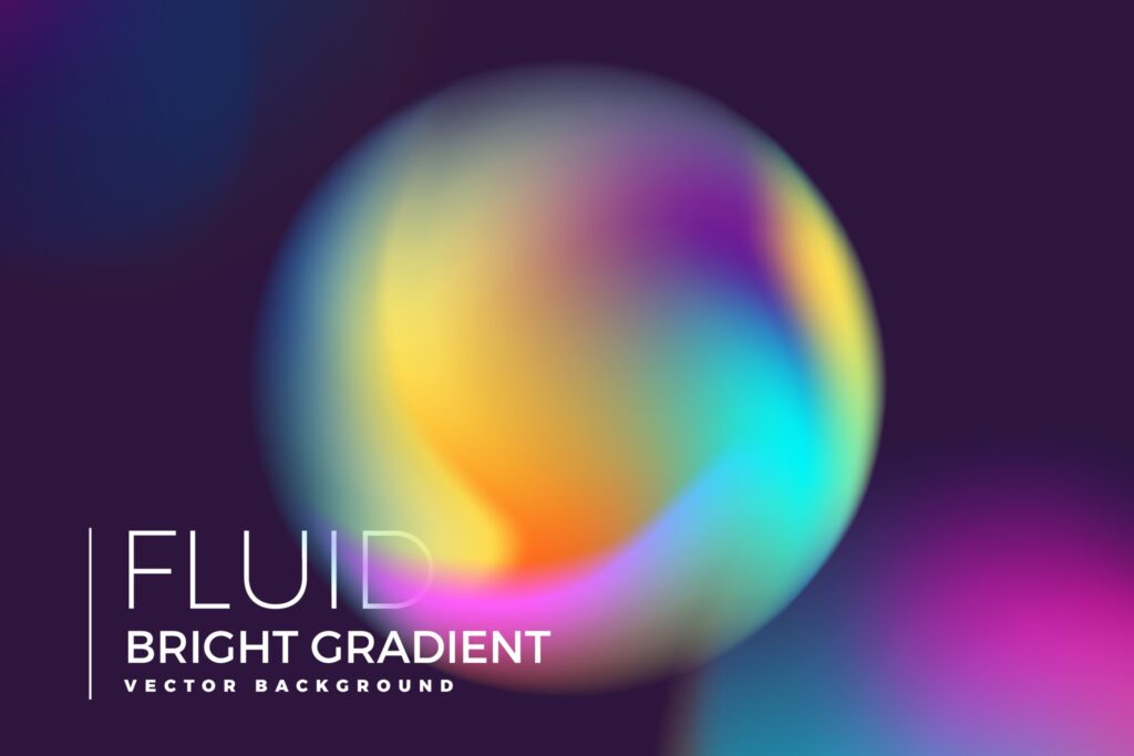 Fluid bright gradient background Free Vector