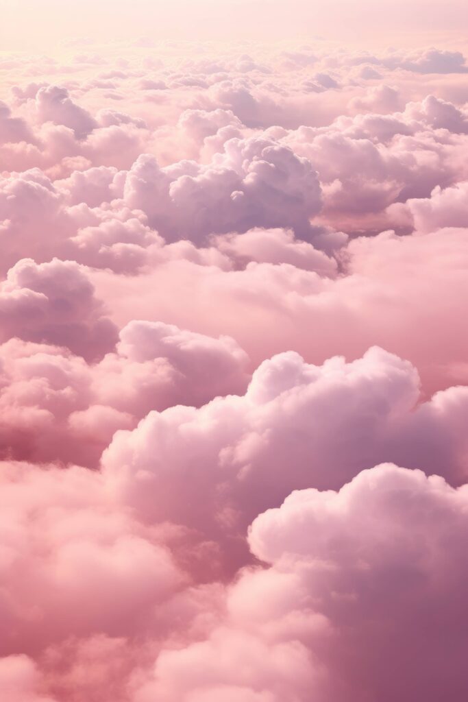 Flying Above Pink Clouds Stock Free