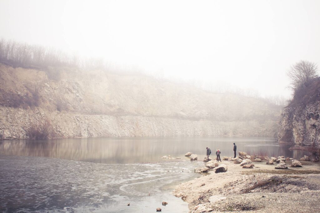 Fog in a Quarry Free Photo