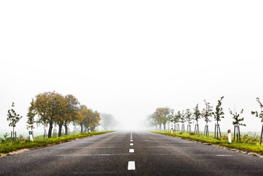 Foggy Road to Nowhere Free Photo