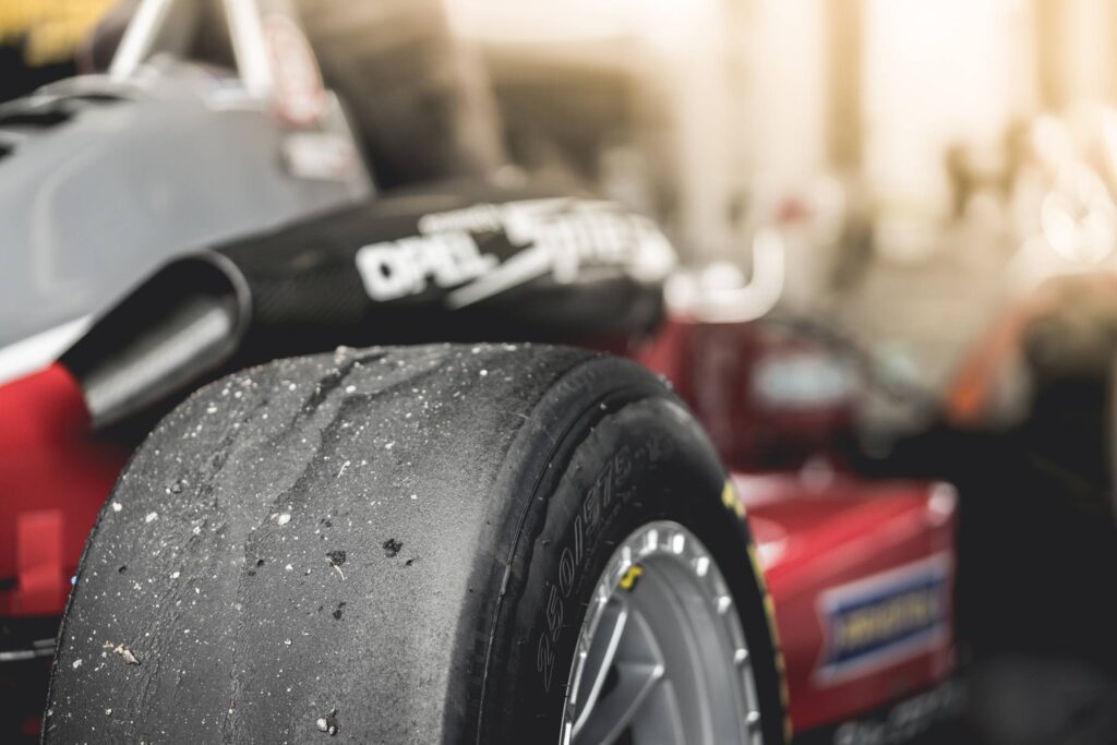 Formula 1 Monopost Tire Close Up Free Photo