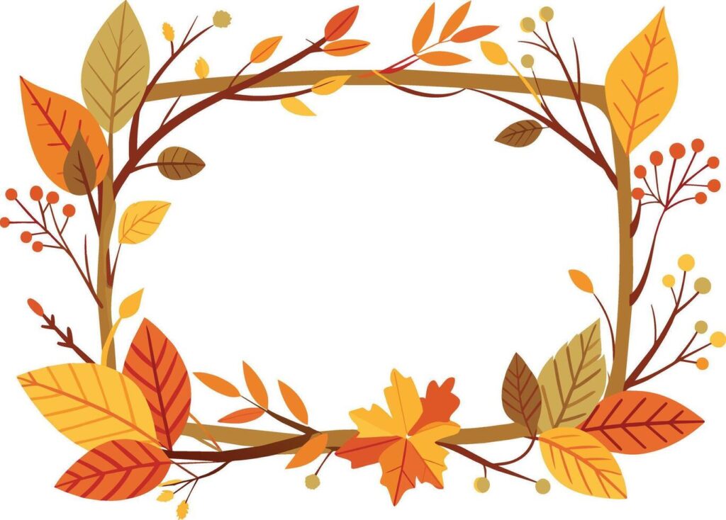 frame with leafs and seeds icon vector illustration Stock Free