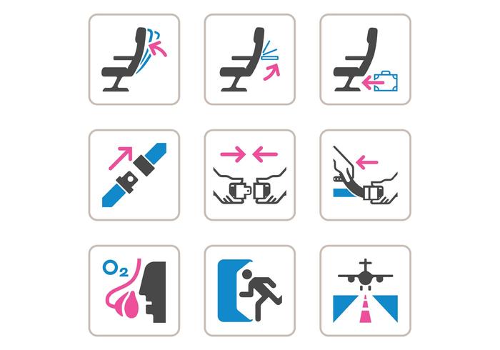 Free Aircraft Safety Vector Icons Stock Free and Free SVG