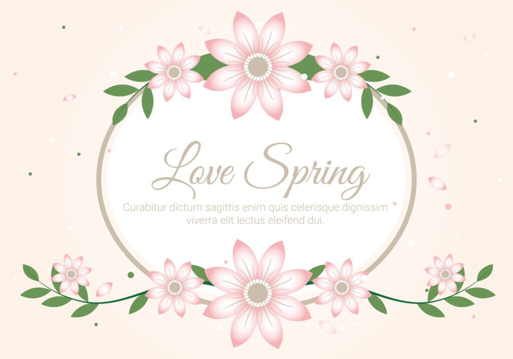 Free Spring Season Decoration Vector Background Free Vector and Free SVG