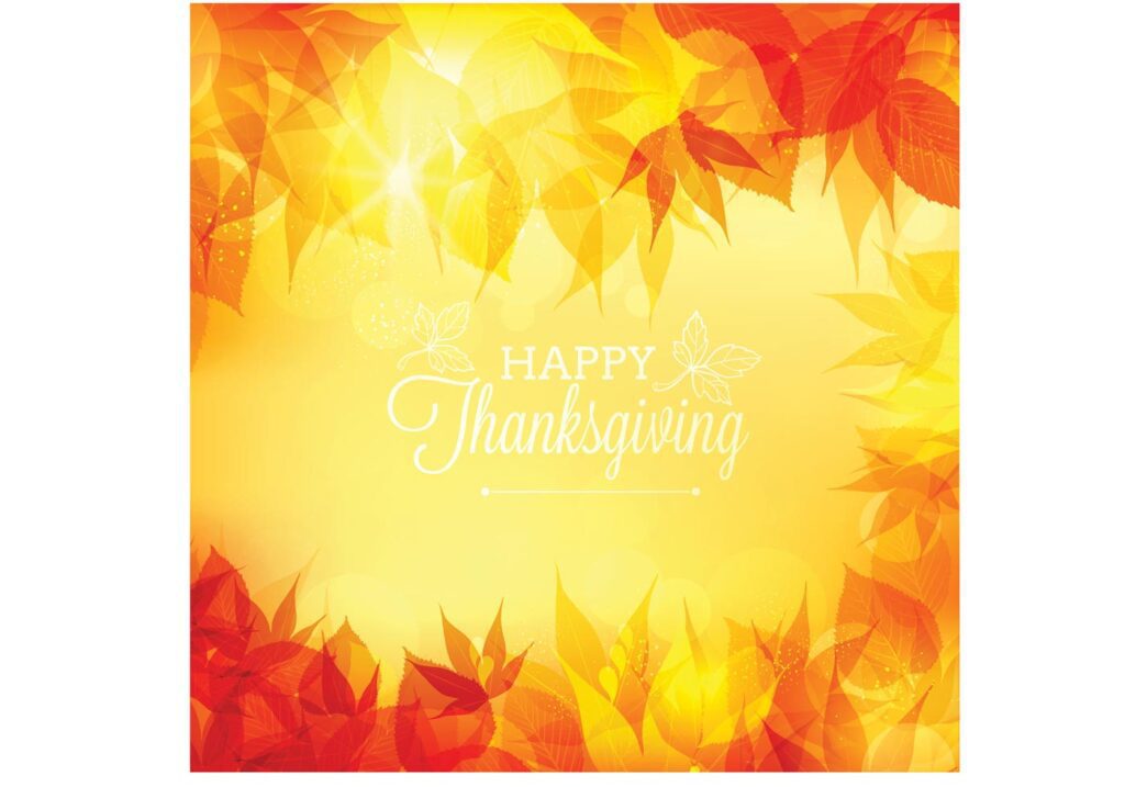 Free Vector Thanksgiving Bokeh Background Free Vector and Free SVG