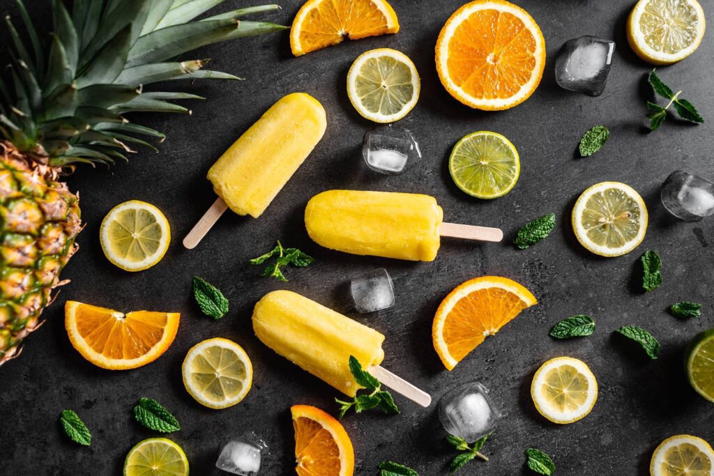 Fresh Fruity Ice Lolly Free Photo