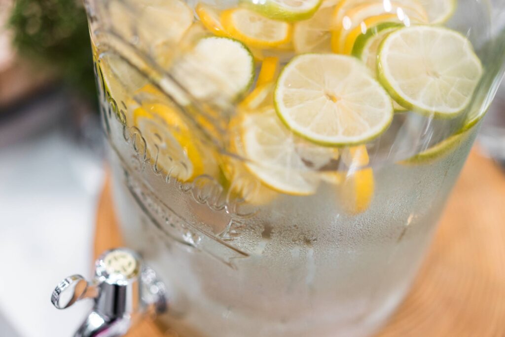 Fresh Lemonade with Lime and Lemon Free Photo