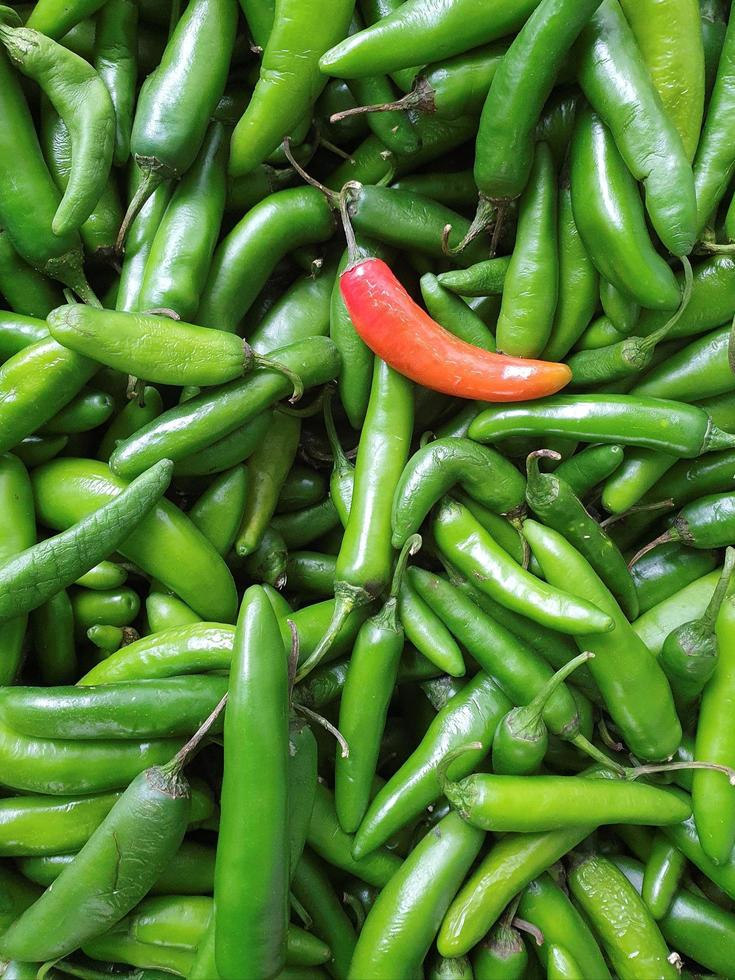 Fresh spicy peppers of natural origin to prepare mexican food Stock Free