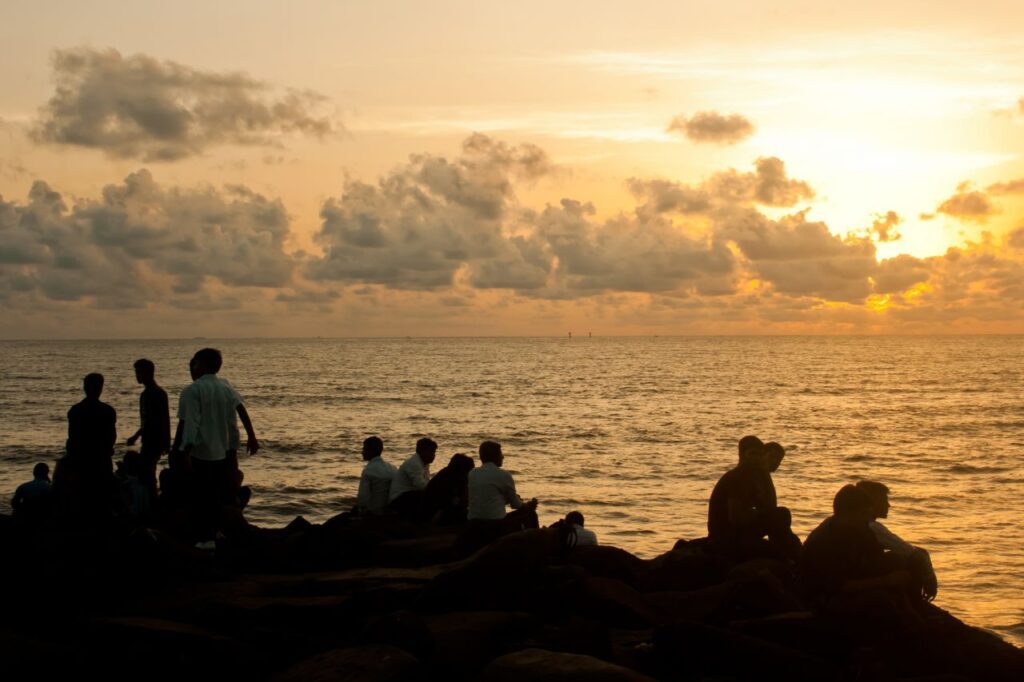 Friends Family Sea Front Stock Free